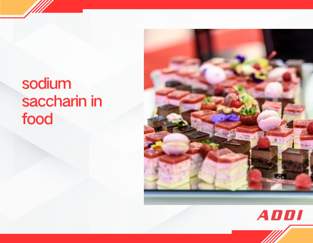 sodium saccharin in food